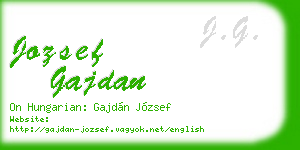 jozsef gajdan business card